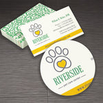 Full Color 2-sided Business Cards, Premium Stock Flat or Raised Print, 500