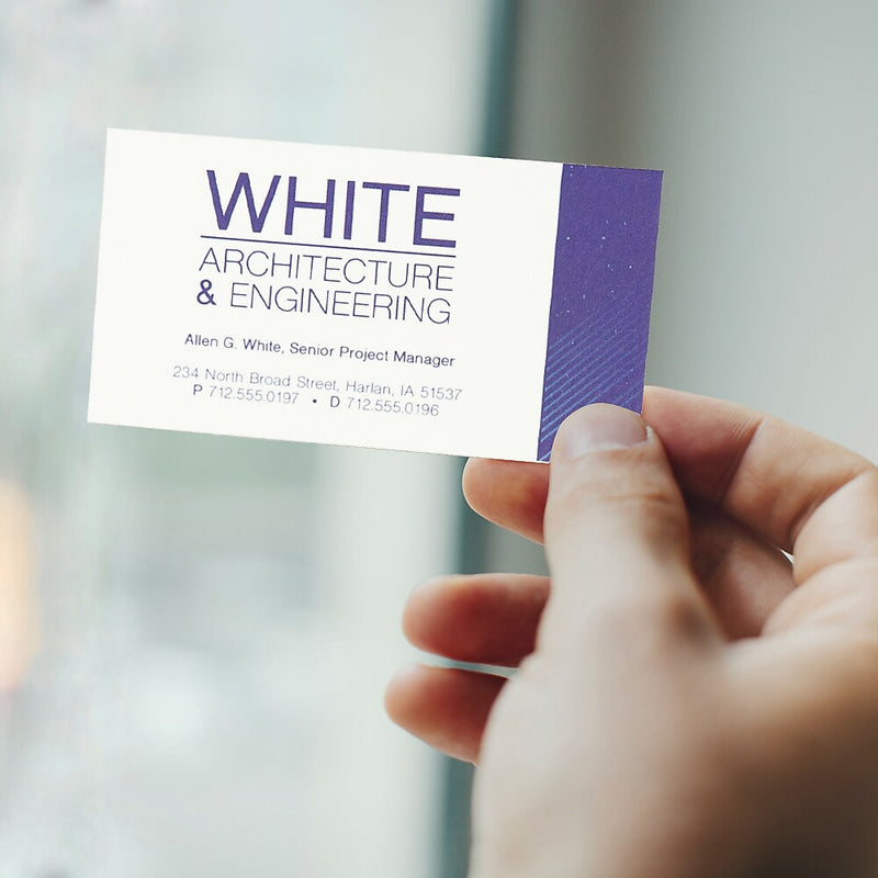 Luxury Heavyweight Business Cards,38 pt., 2 sided, 2"x3-1/2", Qty 150