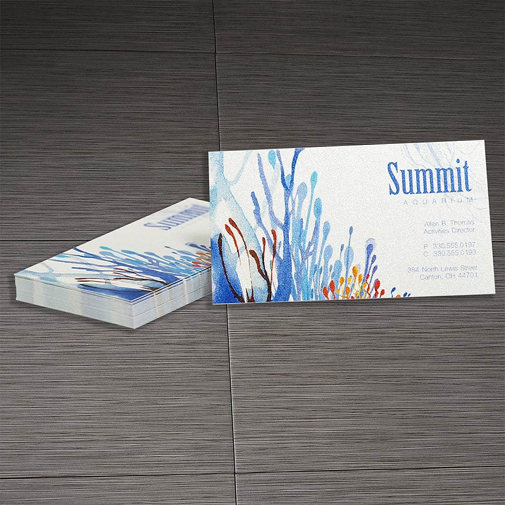 Pearlized Business Card, printed 1 side, Qty 250