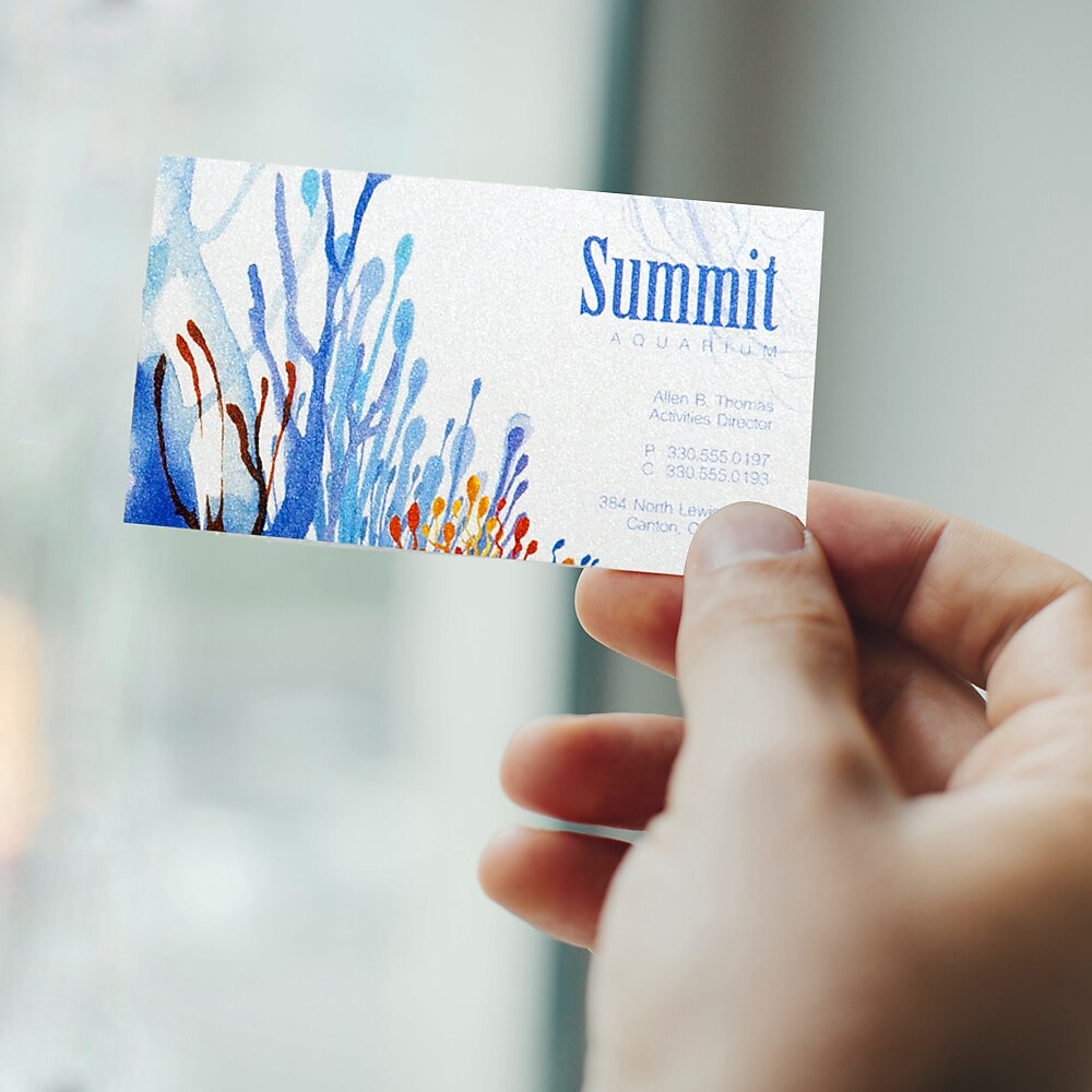 Pearlized Business Card, printed 2 sides, Qty 250