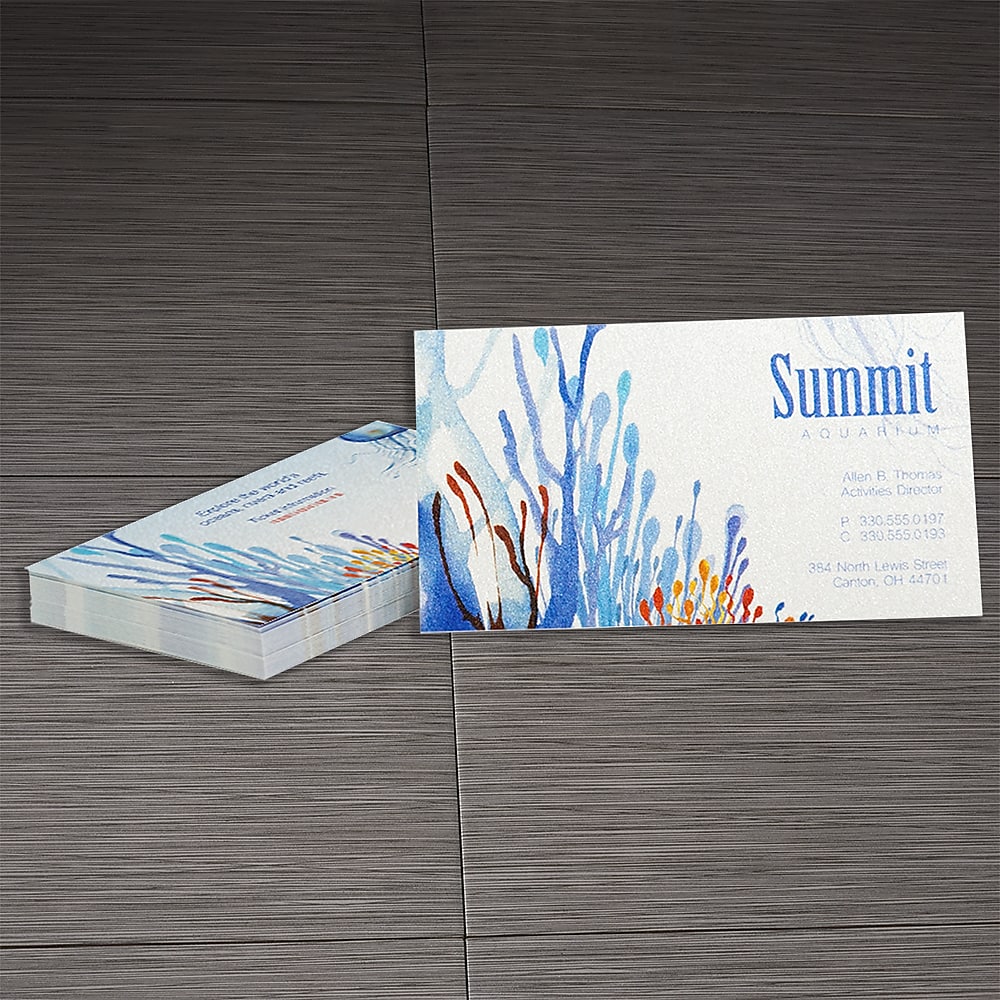 Pearlized Business Card, printed 2 sides, Qty 1000