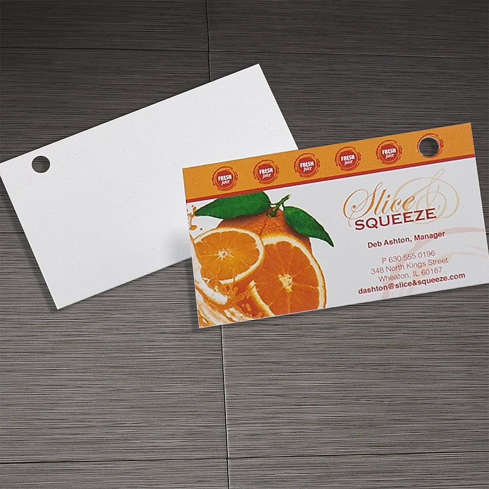 Custom Synthetic PVC Full Color Business Card, 1 Sided, 15 mil, UV Gloss, 2"x3-1/2, Qty 250