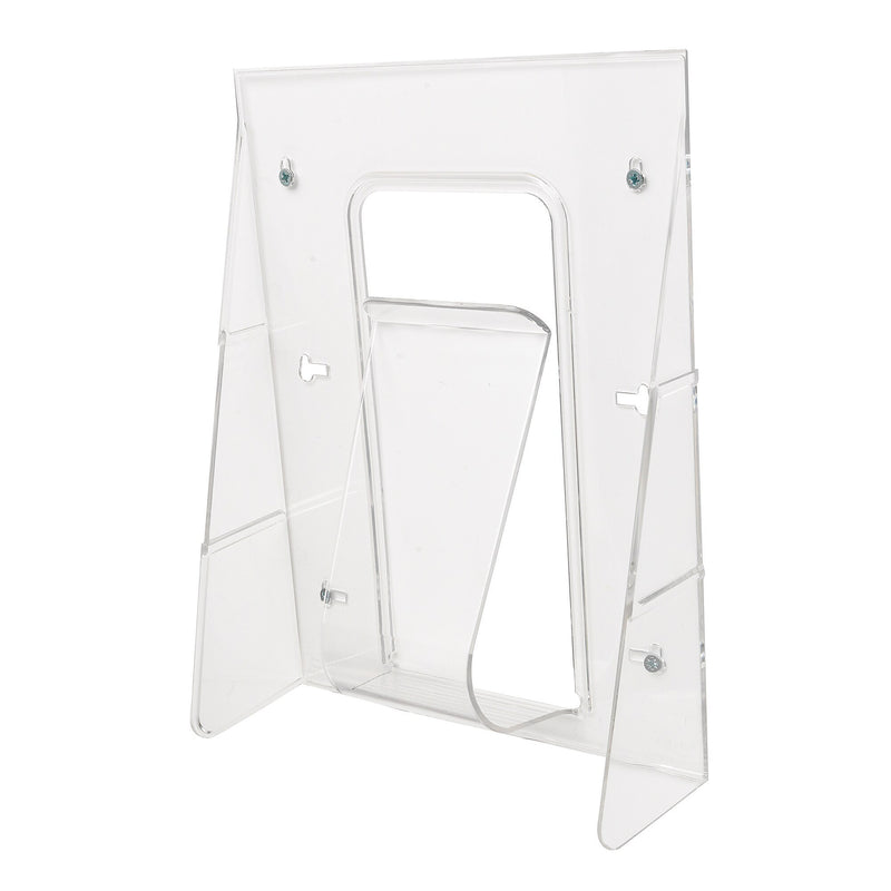 Deflect-O Stand-Tall Magazine Holder, Wall Mounted, Clear Plastic (55501)