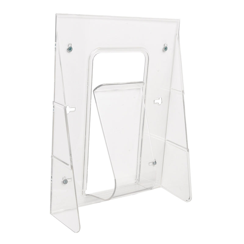 Deflect-O Stand-Tall Magazine Holder, Wall Mounted, Clear Plastic (55501)