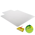 Deflect-O DuraMat Carpet Chair Mat with Lip, 46" x 60'', Low-Pile, Clear (CM13433F)