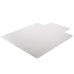 Deflect-O DuraMat Carpet Chair Mat with Lip, 46" x 60'', Low-Pile, Clear (CM13433F)
