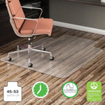 Deflect-O EconoMat Hard Floor Chair Mat with Lip, 45" x 53'', Clear (CM21232)