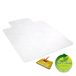 Deflect-O EconoMat Hard Floor Chair Mat with Lip, 45" x 53'', Clear (CM21232)