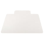 Deflect-O EconoMat Hard Floor Chair Mat with Lip, 45" x 53'', Clear (CM21232)