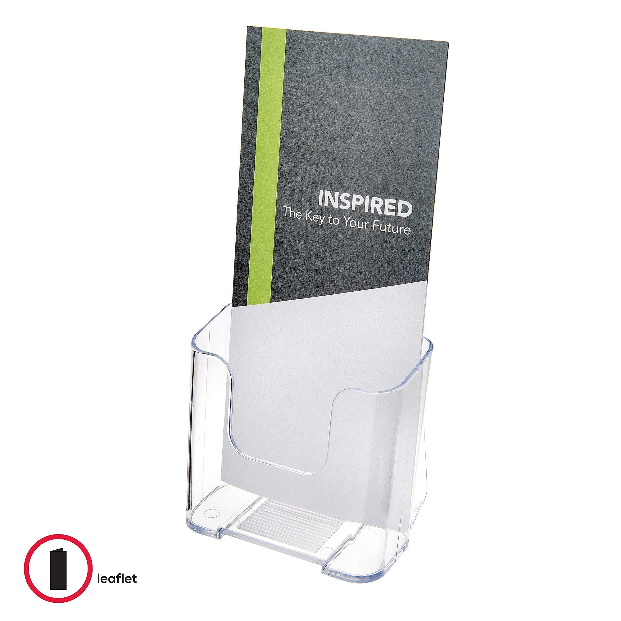 Deflect-O Literature Holder, Table Top, Clear Plastic (75001)