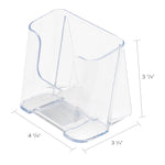 Deflect-O Literature Holder, Table Top, Clear Plastic (75001)