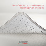 Deflect-O ExecuMat? Carpet Chair Mat, 46" x 60'', High-Pile, Clear (CM17443F)