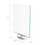 Deflect-O Superior Image Document Holder, 8.5" x 11", Table Top, Silver/Clear Acrylic (691590)