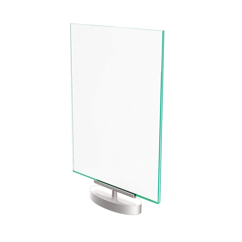 Deflect-O Superior Image Document Holder, 8.5" x 11", Table Top, Silver/Clear Acrylic (691590)
