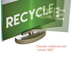 Deflect-O Superior Image Document Holder, 8.5" x 11", Table Top, Silver/Clear Acrylic (691590)