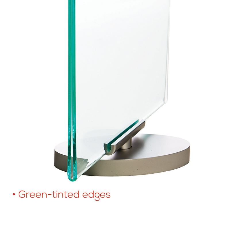 Deflect-O Superior Image Document Holder, 8.5" x 11", Table Top, Silver/Clear Acrylic (691590)