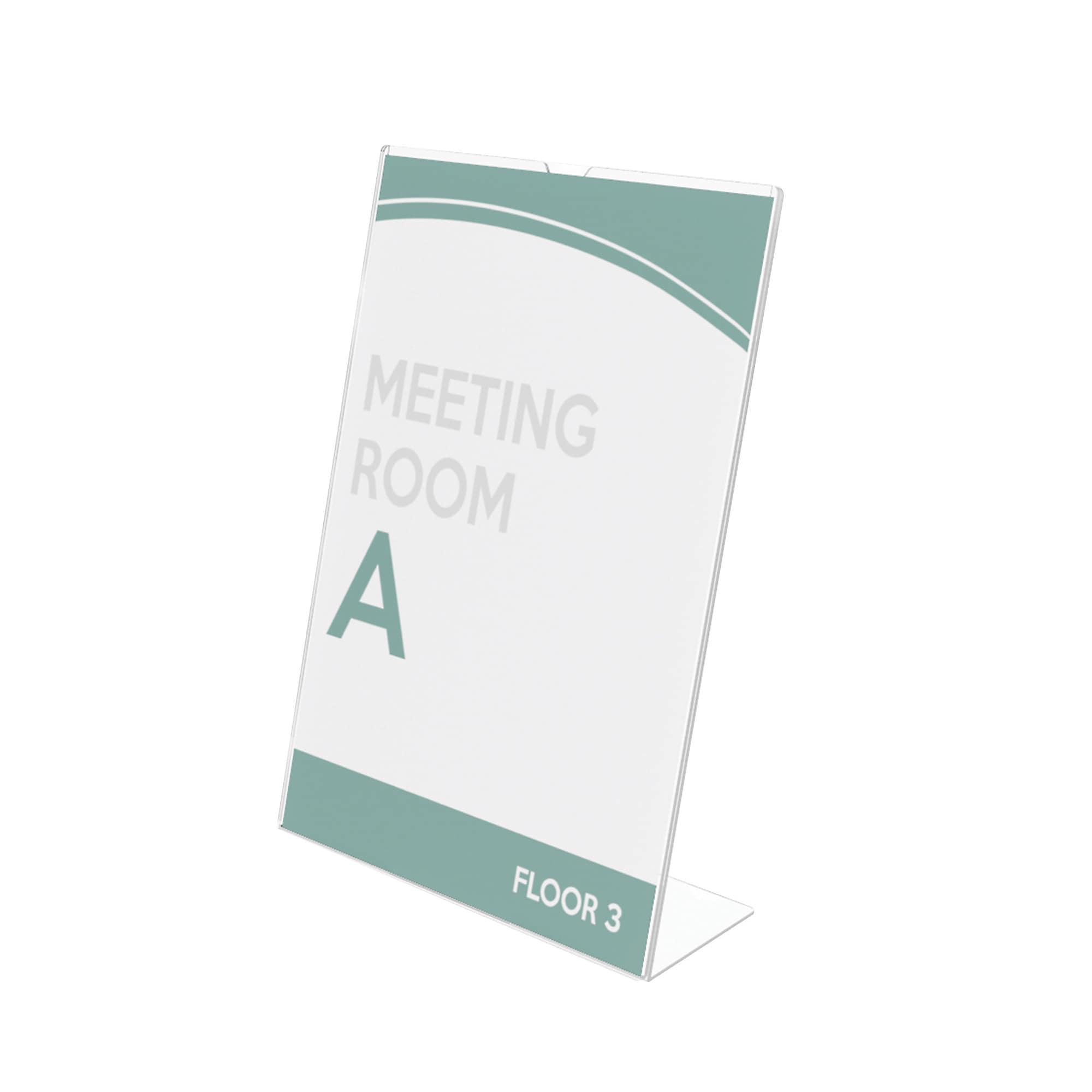 Deflect-O Superior Image Document Holder, 8.5" x 11", Table Top, Clear Plastic (DEF590101)