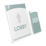 Deflect-O Superior Image Document Holder, 8.5" x 11", Table Top, Clear Plastic (599401)