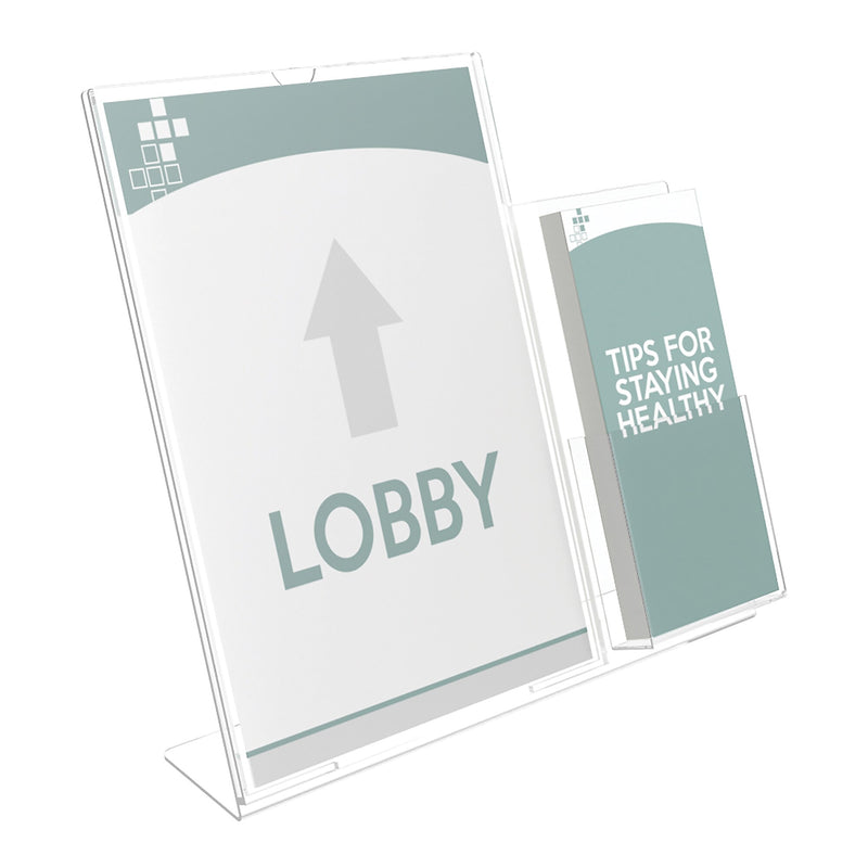 Deflect-O Superior Image Document Holder, 8.5" x 11", Table Top, Clear Plastic (599401)