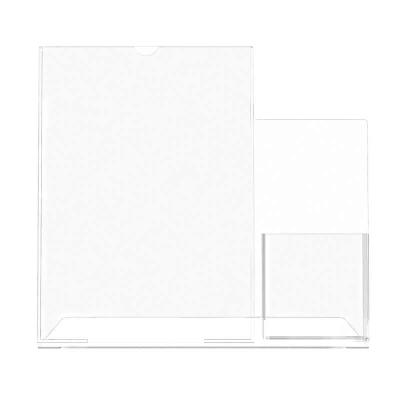 Deflect-O Superior Image Document Holder, 8.5" x 11", Table Top, Clear Plastic (599401)