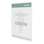 Deflect-O Superior Image Document Holder, 8.5" x 11", Wall Mounted, Clear Plastic (DEF588601)
