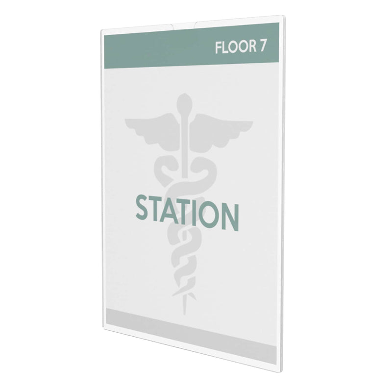 Deflect-O Superior Image Document Holder, 8.5" x 11", Wall Mounted, Clear Plastic (DEF588601)