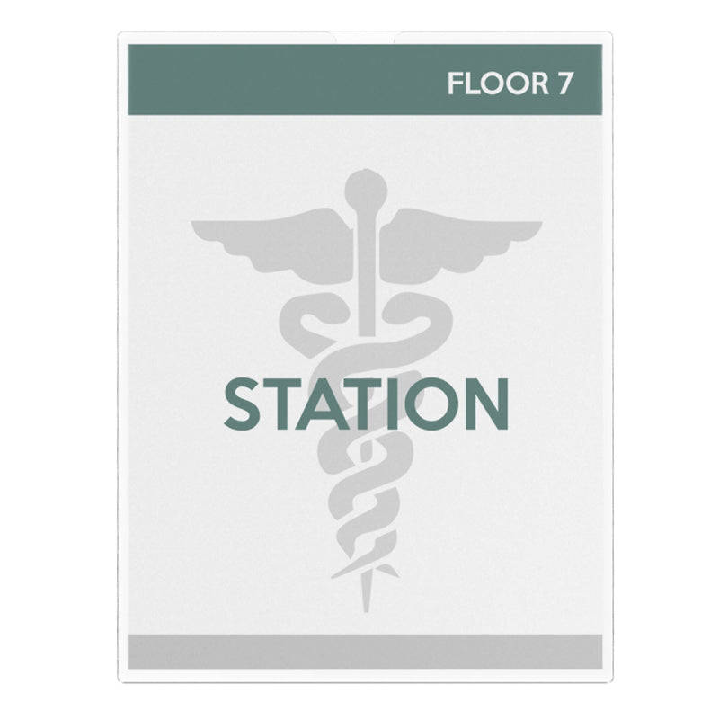 Deflect-O Superior Image Document Holder, 8.5" x 11", Wall Mounted, Clear Plastic (DEF588601)
