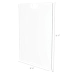 Deflect-O Superior Image Document Holder, 8.5" x 11", Wall Mounted, Clear Plastic (DEF588601)
