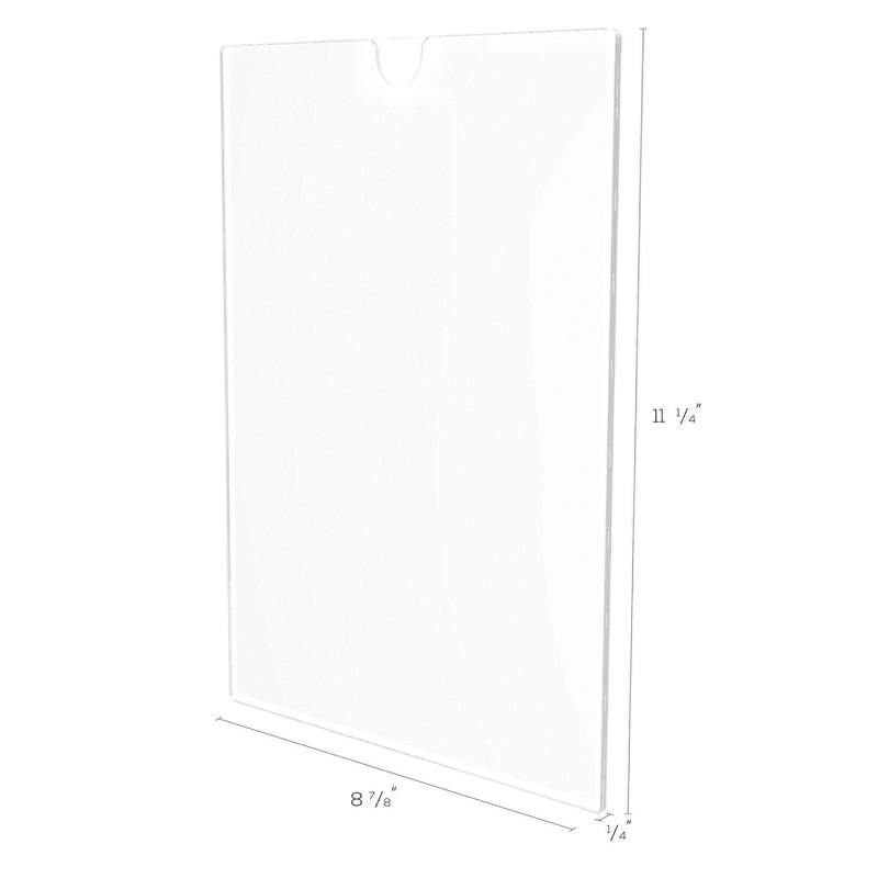 Deflect-O Superior Image Document Holder, 8.5" x 11", Wall Mounted, Clear Plastic (DEF588601)