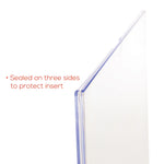 Deflect-O Superior Image Document Holder, 8.5" x 11", Wall Mounted, Clear Plastic (DEF588601)