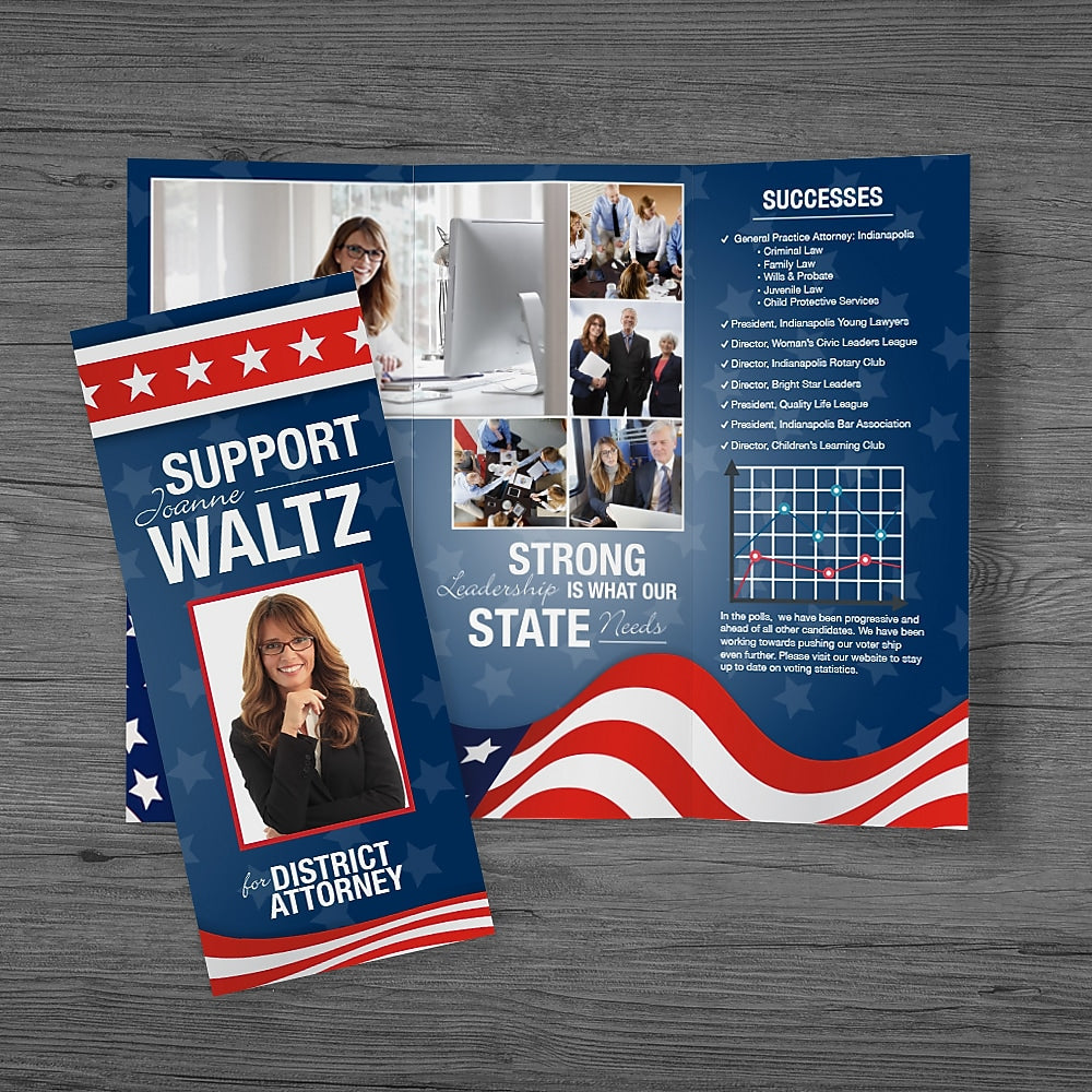 Tri-fold Brochures, 11" x 8-1/2", Qty 50