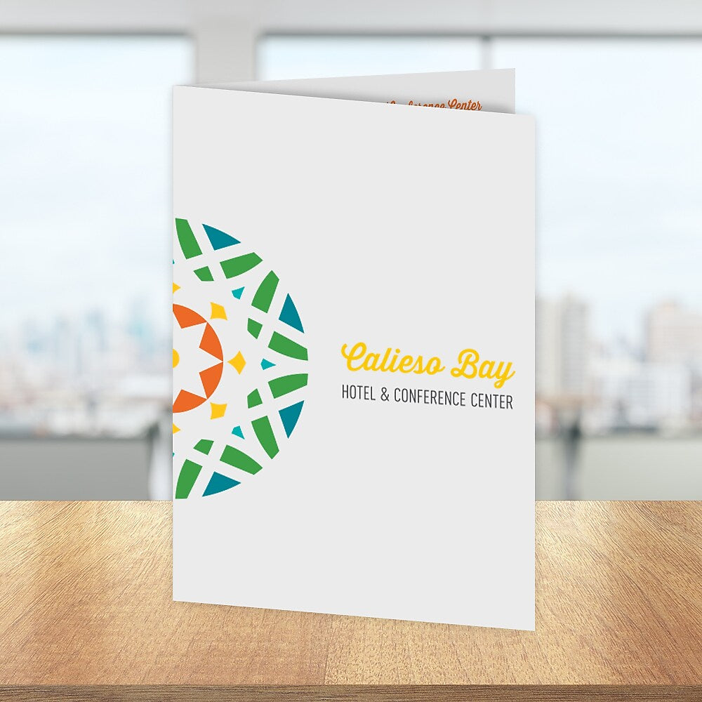 Custom Half Fold Brochure, 100# Cover , 17" x 11", Qty 100