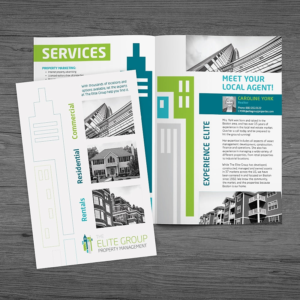 Custom Half Fold Brochure, 100# Cover , 8 1/2" x 11", Qty 2000