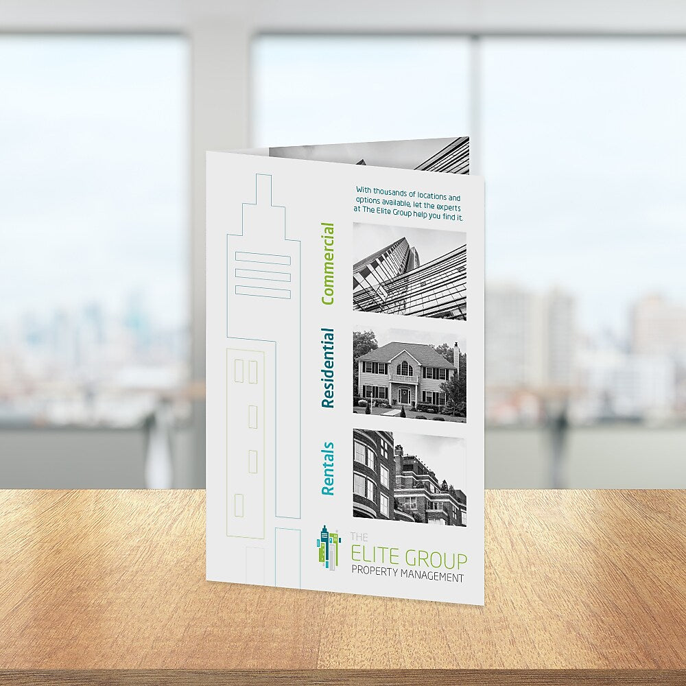 Custom Half Fold Brochure, 100# Cover , 8 1/2" x 11", Qty 2000