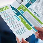 Custom Half Fold Brochure, 100# Cover , 8 1/2" x 11", Qty 2000