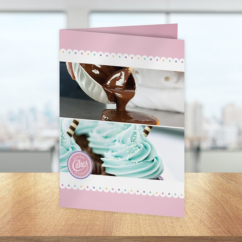 Custom Half Fold Brochure, Dull or Gloss , 17" x 11", Qty 250