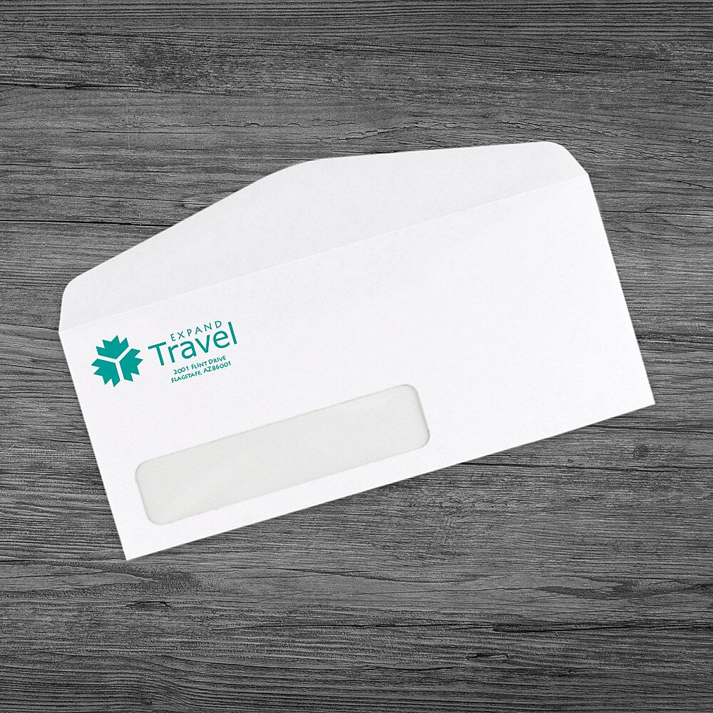 #9 Standard Window Envelope, 1 Color, Qty 500