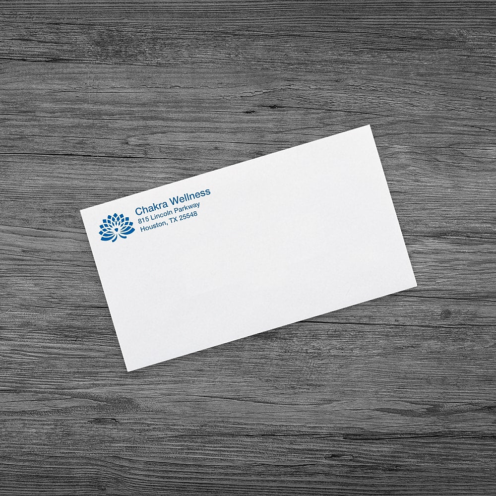 #6-3/4 Standard Envelope, Black, Red or Dark Blue, Qty 2500