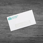 #6-3/4 Window Envelope, Black, Red or Dark Blue, Qty 1000