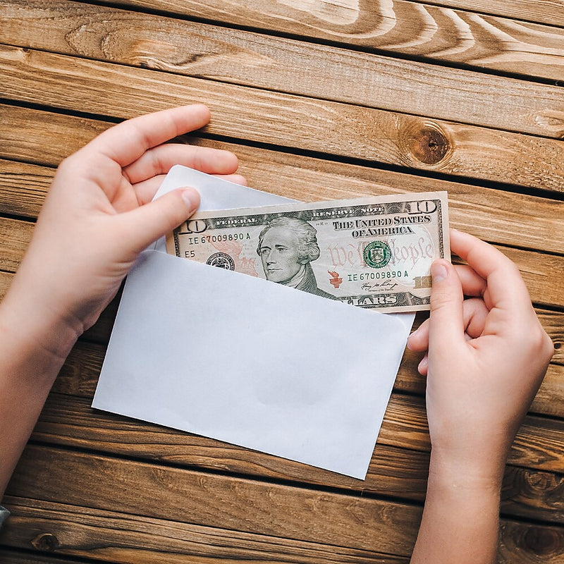 #6-3/4 Window Envelope, Black, Red or Dark Blue, Qty 2500