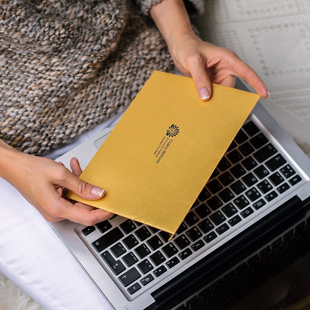 9 x 12 Open-End Envelope, Kraft, 1 Color, Qty 1000