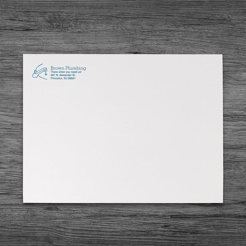 9 x 12 Open-End Envelope, White Wove, 1 Color, Qty 1000