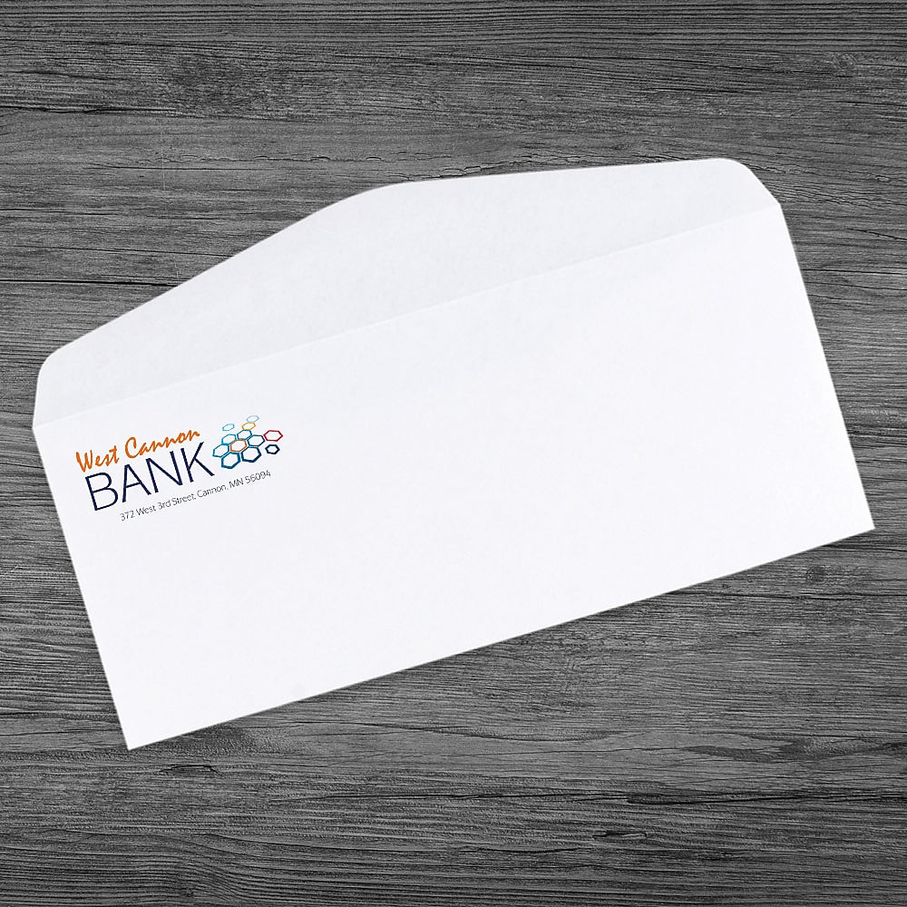 #10 Standard White Wove Envelope, Full Color, Qty 500