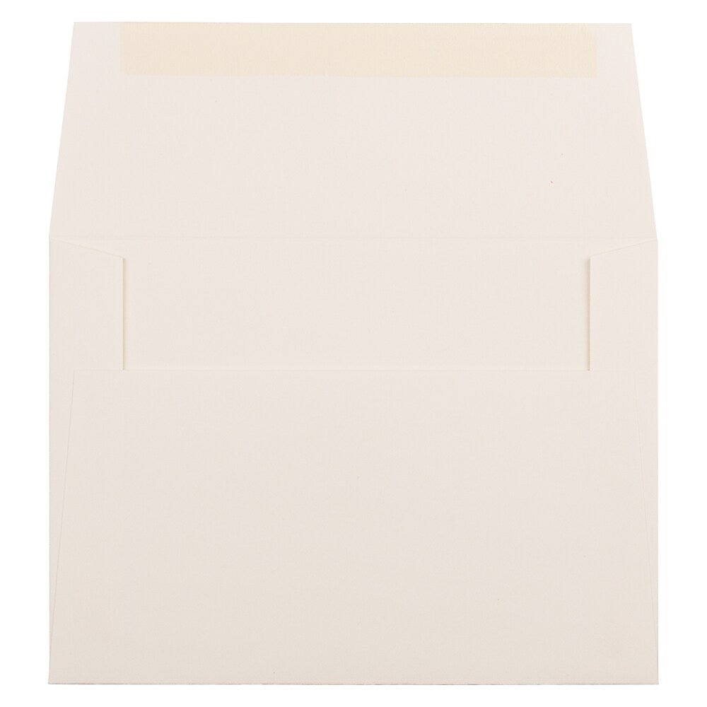 JAM Paper A6 Strathmore Invitation Envelopes, 4.75 x 6.5, Natural White Wove, Bulk 1000/Carton (30243B)