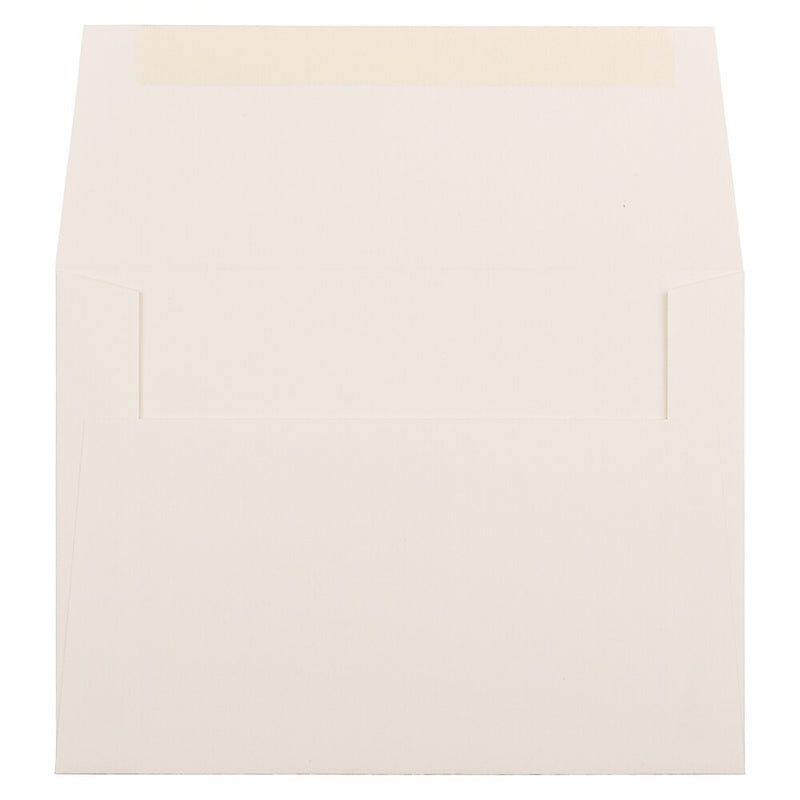 JAM Paper A6 Strathmore Invitation Envelopes, 4.75 x 6.5, Natural White Wove, Bulk 1000/Carton (30243B)