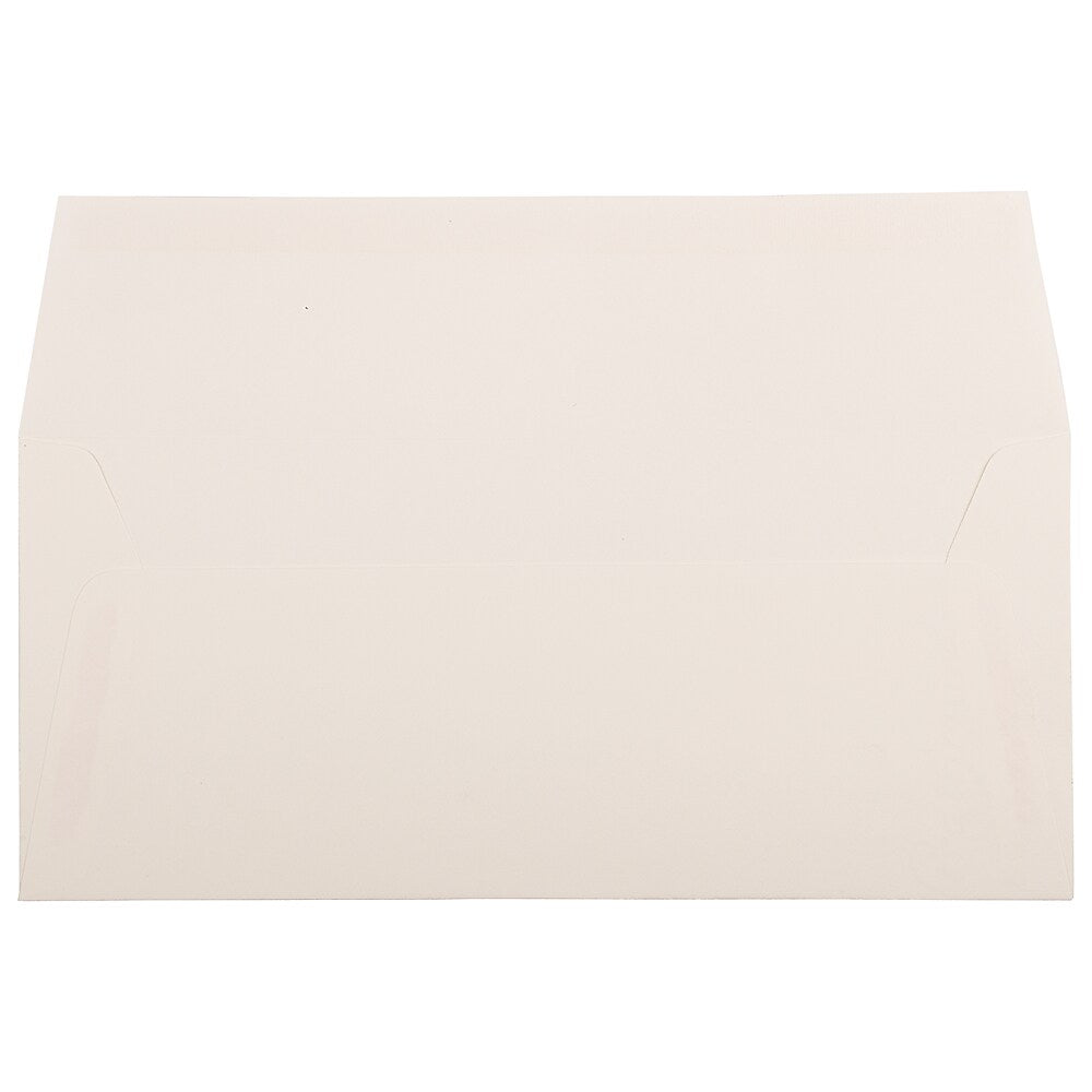 JAM Paper Strathmore #10 Business Envelope, 4 1/8" x 9 1/2", Natural White Wove, 25/Pack (34992)