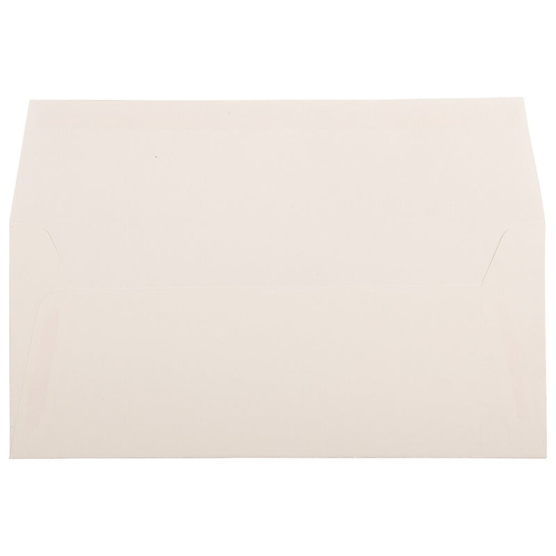 JAM Paper Strathmore #10 Business Envelope, 4 1/8" x 9 1/2", Natural White Wove, 25/Pack (34992)