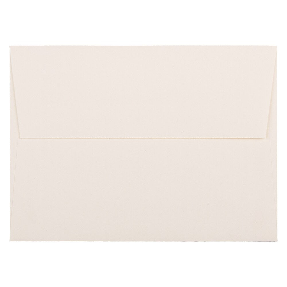 JAM Paper A7 Strathmore Invitation Envelopes, 5.25 x 7.25, Natural White Wove, 25/Pack (44507)