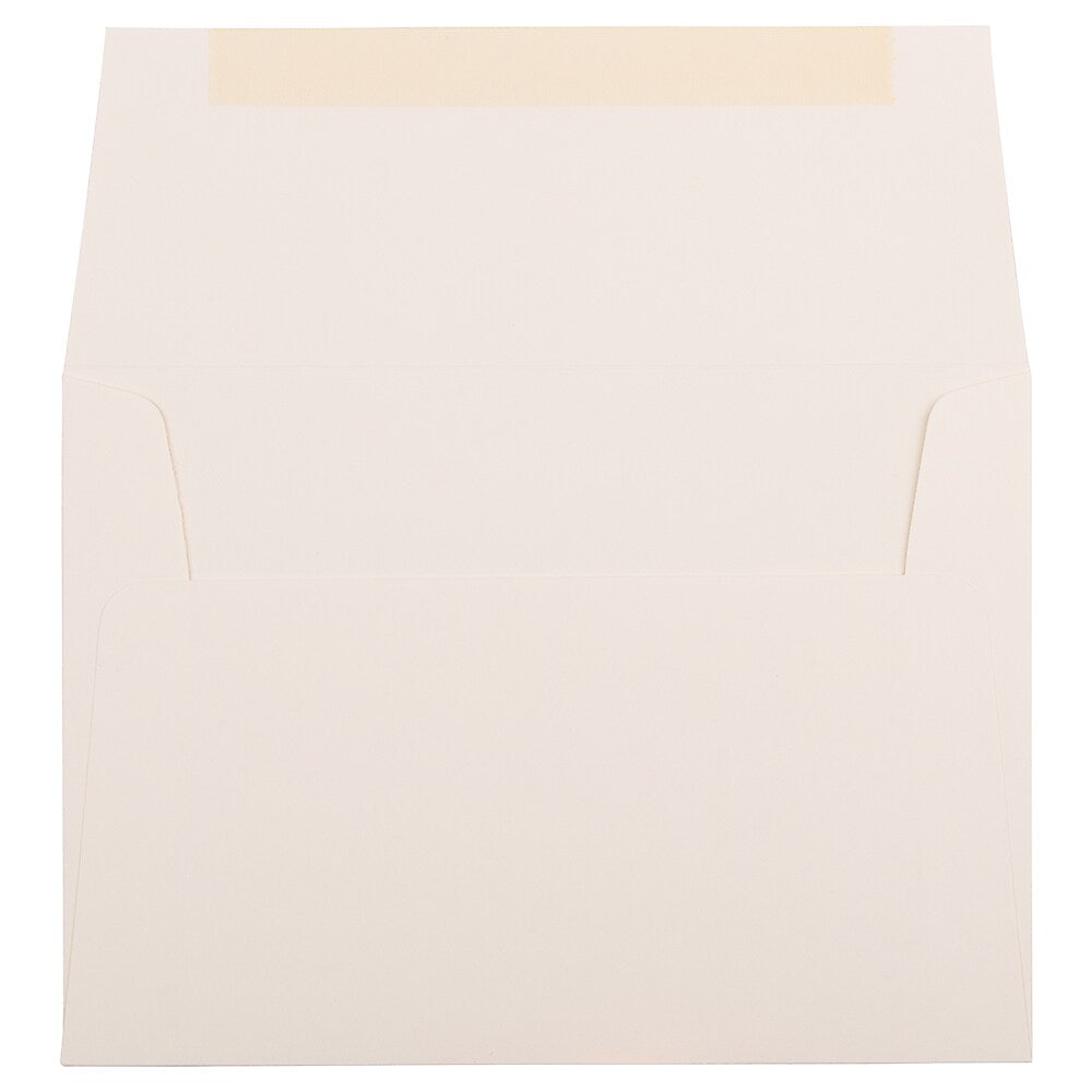 JAM Paper A7 Strathmore Invitation Envelopes, 5.25 x 7.25, Natural White Wove, Bulk 1000/Carton (44507B)