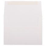 JAM Paper A2 Strathmore Invitation Envelopes, 4.375 x 5.75, Bright White Linen, 25/Pack (66670)